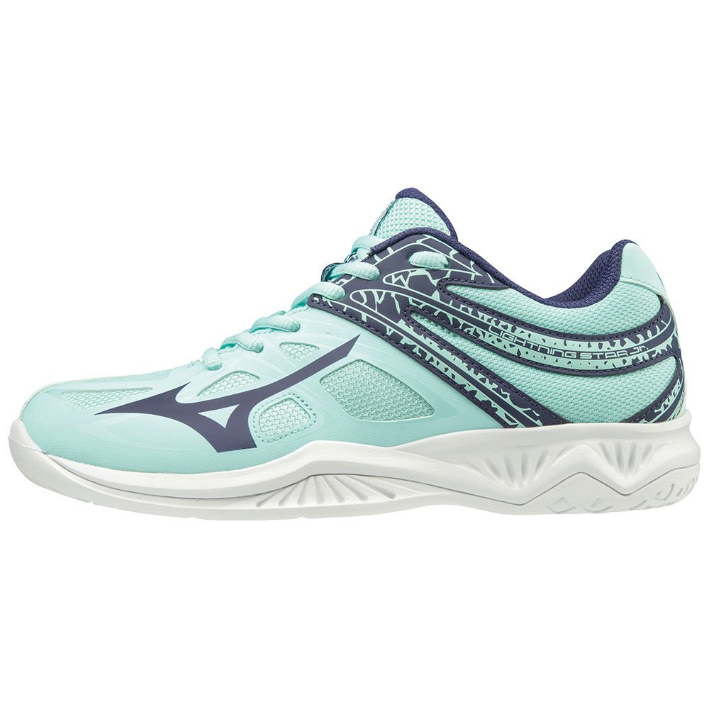 Mizuno Women's Volleyball Shoes LIGHTNING STAR Z5 JR Blue White - ESGNAXY-67